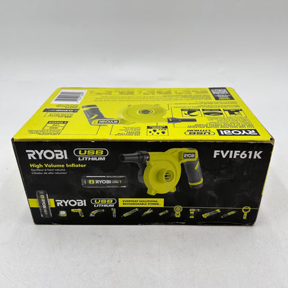 New Ryobi FVIF61K 4V High Volume Inflator