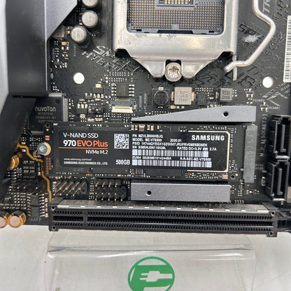 Asus ROG Strix Z390-I Gaming + Samsung 970 EVO Plus  500GB SSD Combo Read