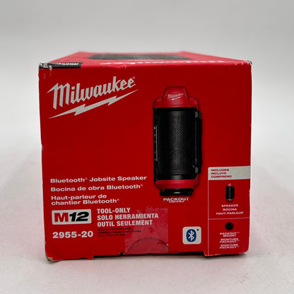New Milwaukee 2955-20 M12 12V Bletooth Jobsite Speaker