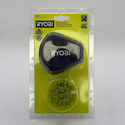 New Ryobi A95PS1 18V Palm Scrubber & 2" Medium Bristle Brush
