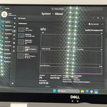 Dell XPS 15 9575 15.6" i7-8705G 3.1GHz 16GB RAM 256GB SSD