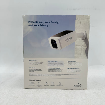 New eufy SoloCam S230 (2-Cam Pack) Bullet Security Camera T8124R