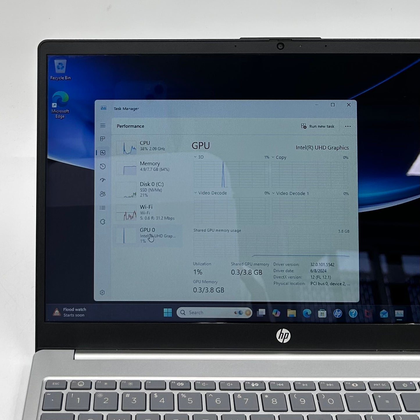 HP Laptop 15-FD0005DX 15.6" i5-1235U 1.3GHz 8GB RAM 512GB SSD