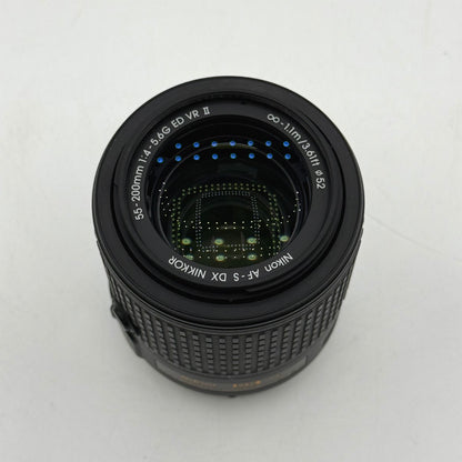 Nikon AF-S DX NIKKOR 55-200mm f4-5.6G ED VR II Zoom Lens F-Mount