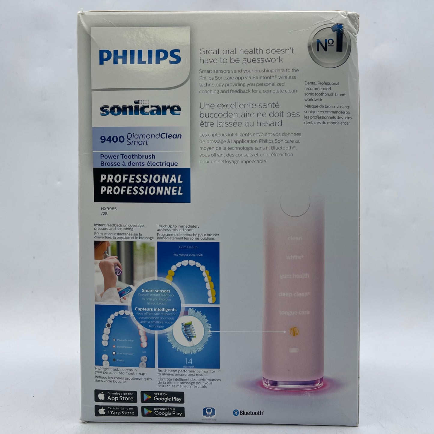 New Philips Sonicare 9400 Diamond Clean Smart Power Toothbrush HX9985/28