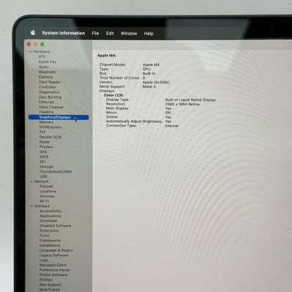 2025 Apple MacBook Air 13" M4 8C GPU 4.5GHz 16GB RAM 256GB SSD A3240
