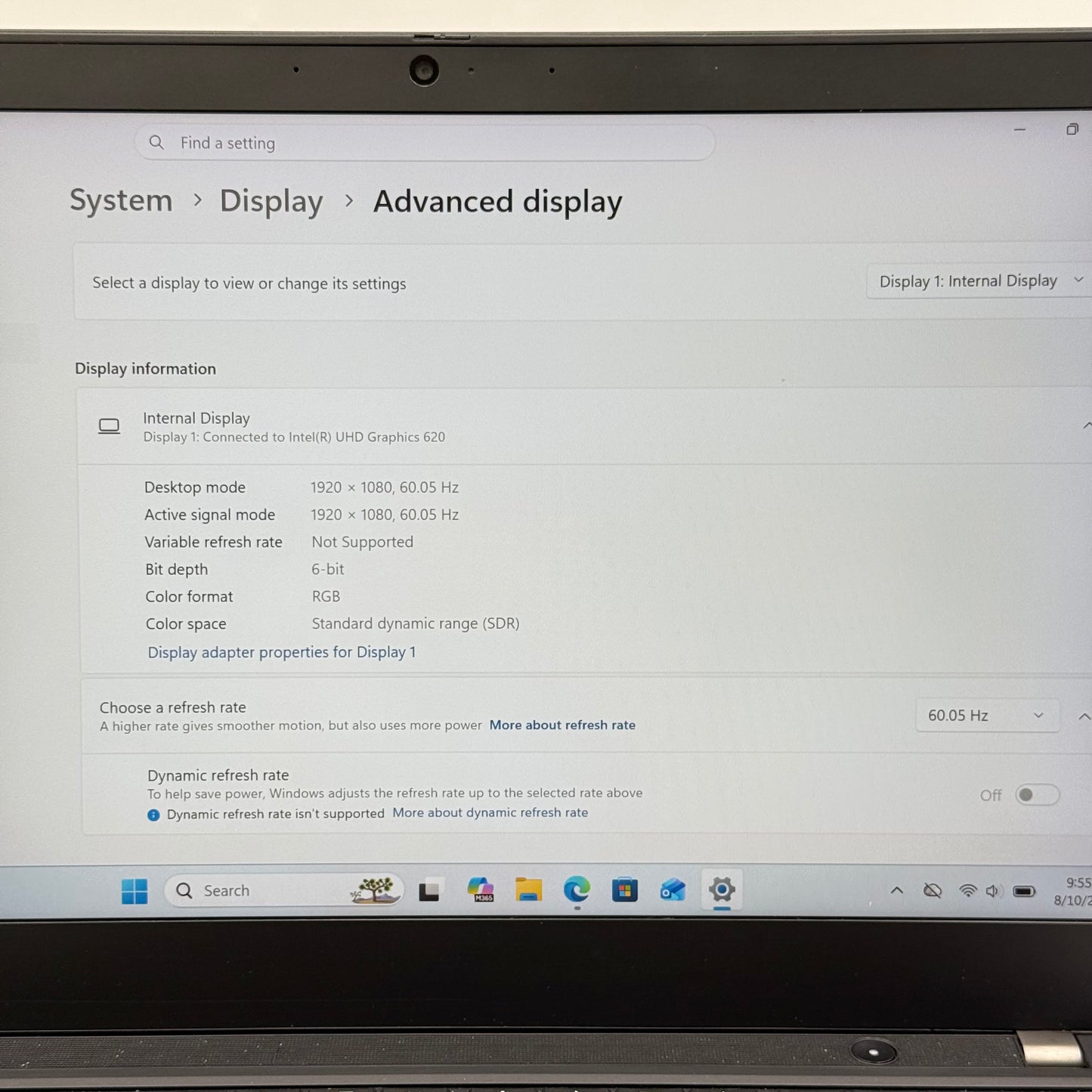 Lenovo ThinkPad T490 20N3 14" i7-8565U 1.8GHz 16GB RAM 256GB SSD