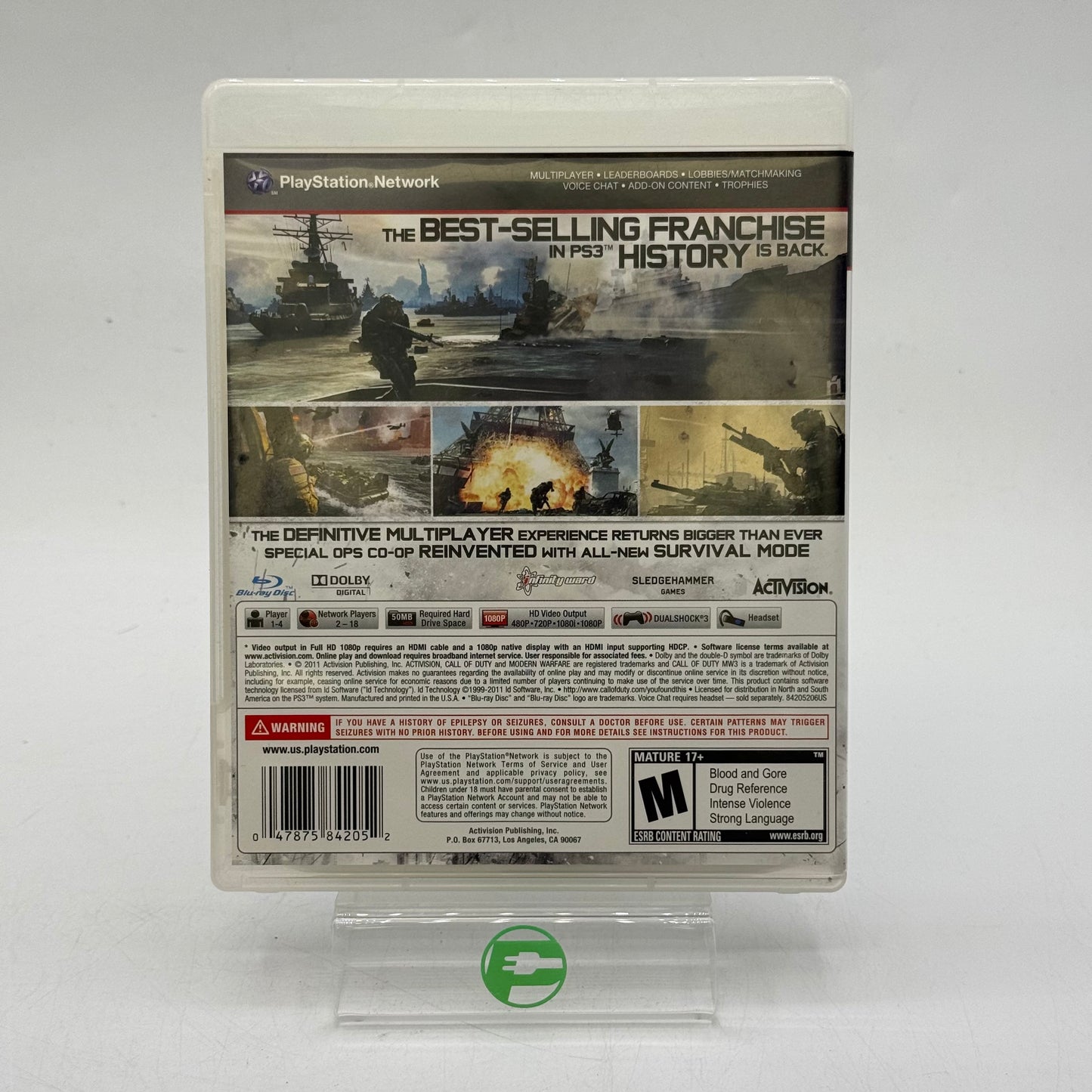 Call Of Duty: Modern Warfare 3 (Sony PlayStation 3 PS3, 2011)