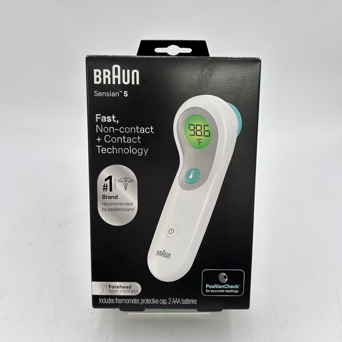 New Braun Sensian 5 Forehead Non Contact Thermometer BNT300USV1