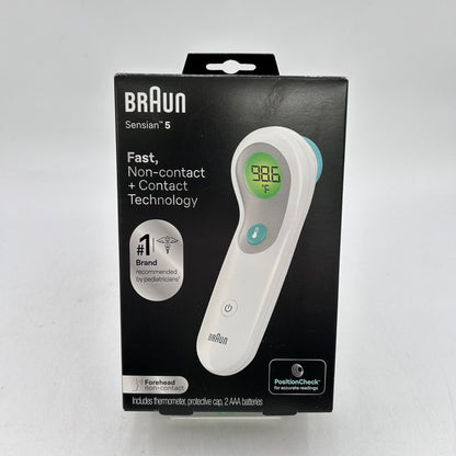 New Braun Sensian 5 Forehead Non Contact Thermometer BNT300USV1