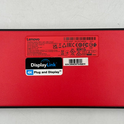 Lenovo ThinkPad Hybrid USB-C With USB-A Dock Laptop Docking Station DUD9011D1