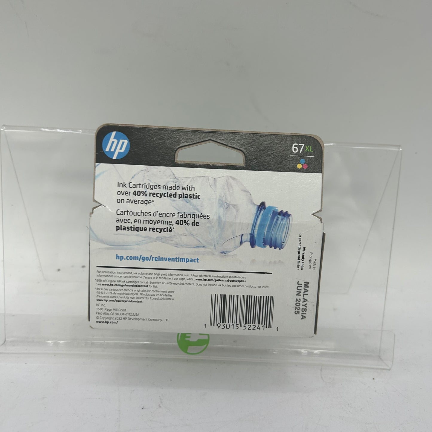 New HP 67XL 3YM58AN Tri-color Ink Cartridge