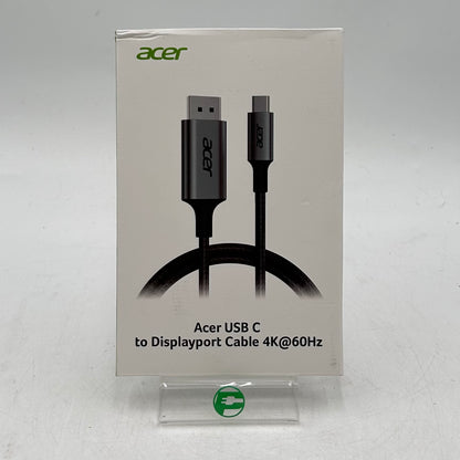 New Acer USB C to Displayport Cable 4K@60HZK Type-C to Displayport Cable 