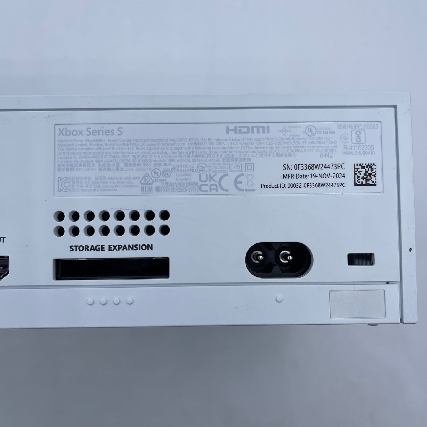 Microsoft Xbox Series S 512GB Console Gaming System Only Robot White 1883