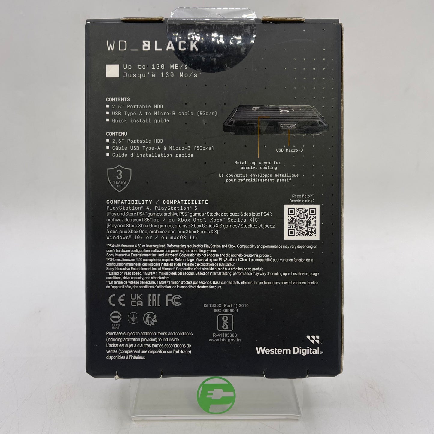 New WD P10 2TB Game Drive WDBA2W0020BBK-WES1 Portable HDD