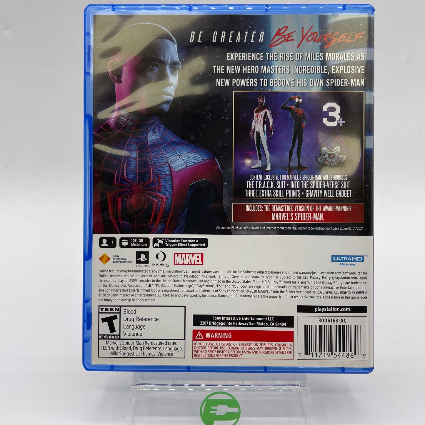 Spider Man Miles Morales (Sony PlayStation 5 PS5, 2020)