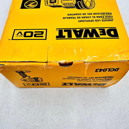 New DeWalt DCL043 20V MAX Jobsite LED Spotlight