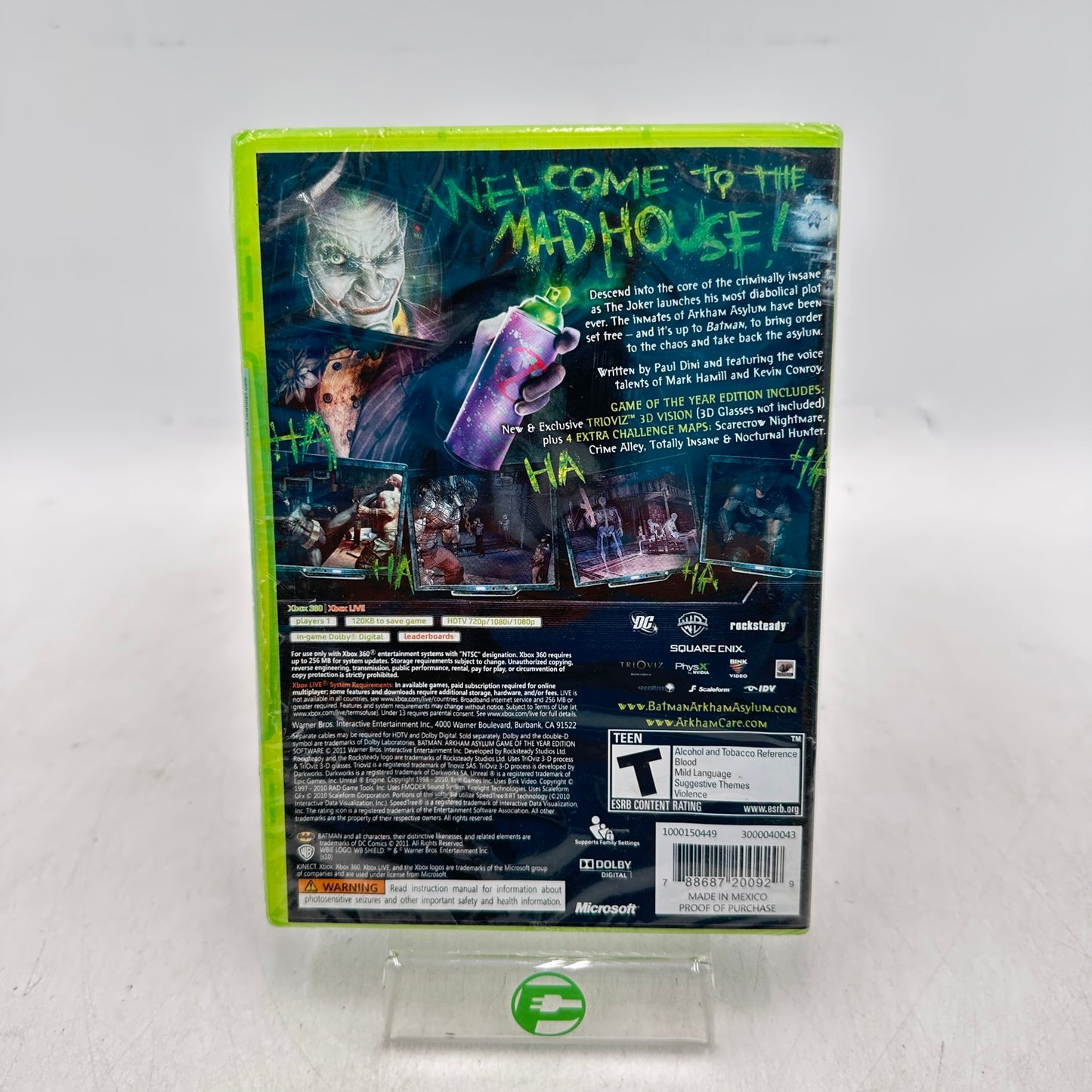 New Batman: Arkham Asylum [Game Of The Year Edition Platinum Hits] (Xbox 360)