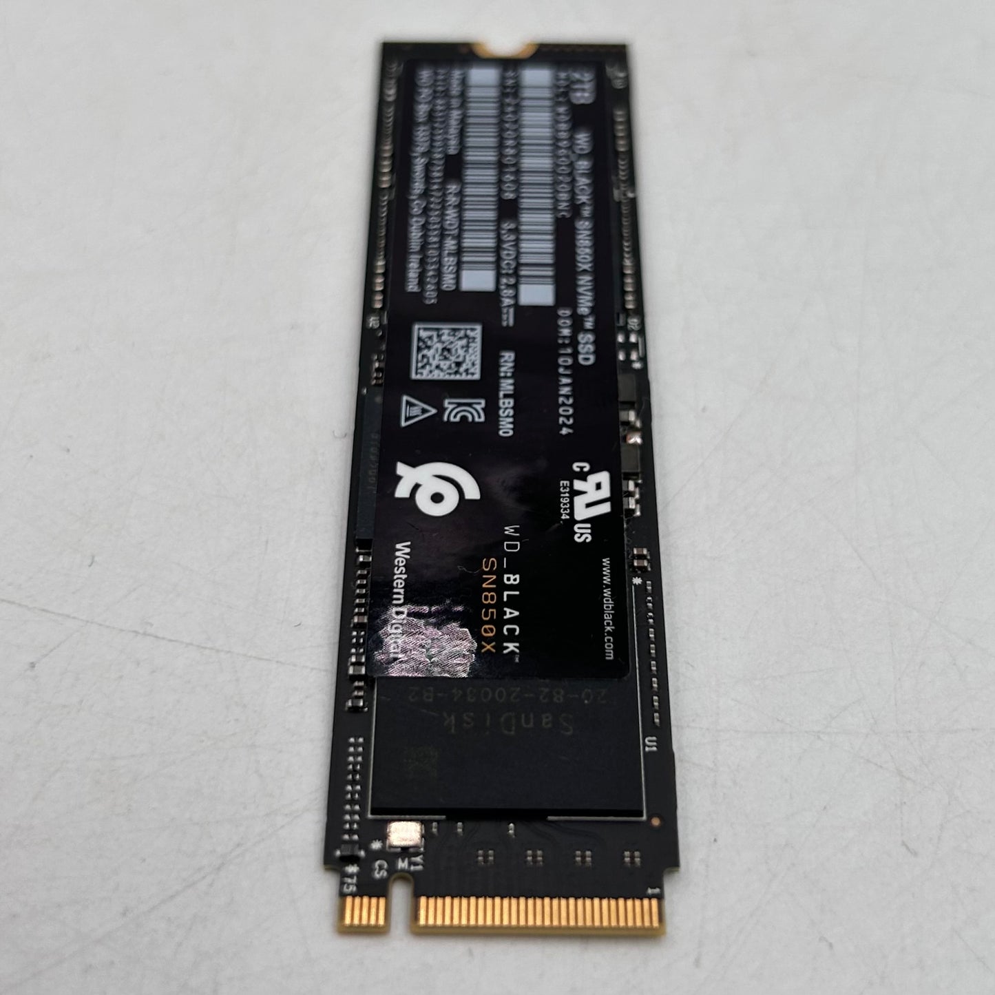 Western Digital WD 2280mm Black SN850X 2TB M.2 NVMe Gen 4.0 x 4 SSD 