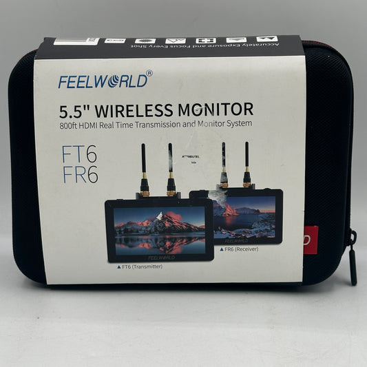 FeelWorld 5.5" Wireless Monitor 800ft HDMI Real Time Transmission System 1541