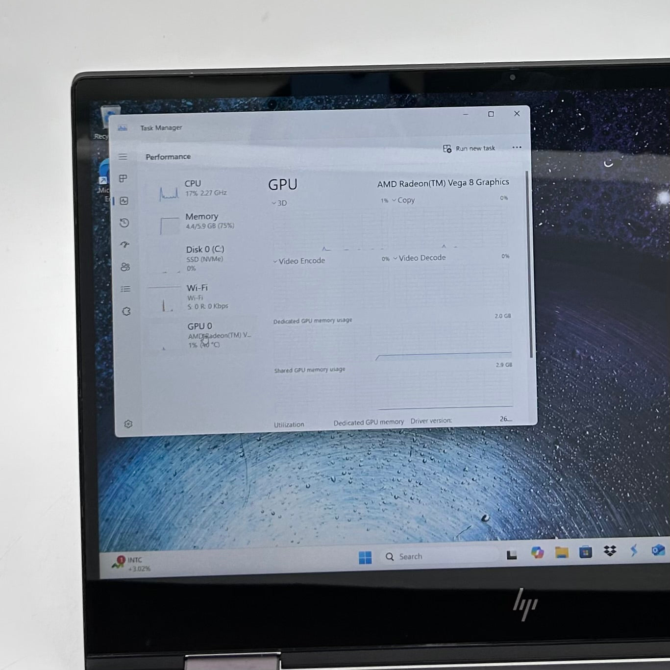 HP Envy x360 15M-DS0011DX 15.6" Ryzen 5 3500U 2.1GHz 8GB RAM 256GB SSD