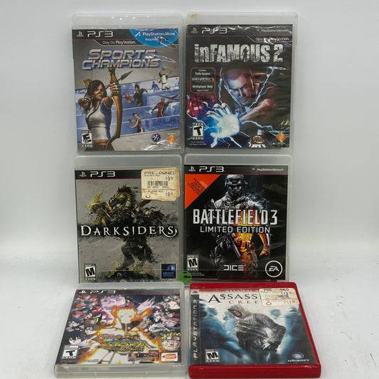 Lot of 6 Sony PlayStation 3 PS3 Games