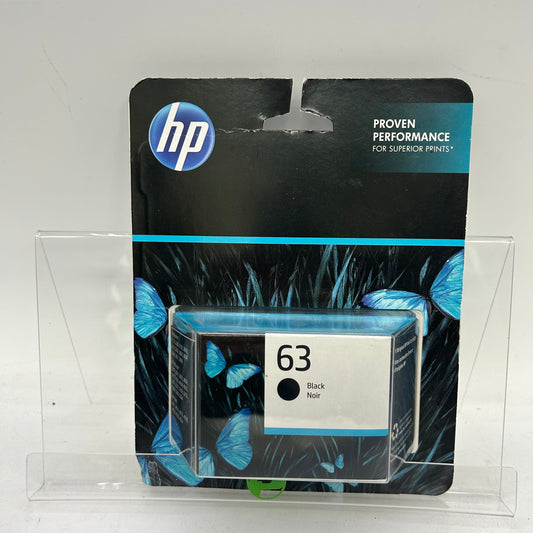 New HP 63 F6U62AN Black Noir Ink Cartridge