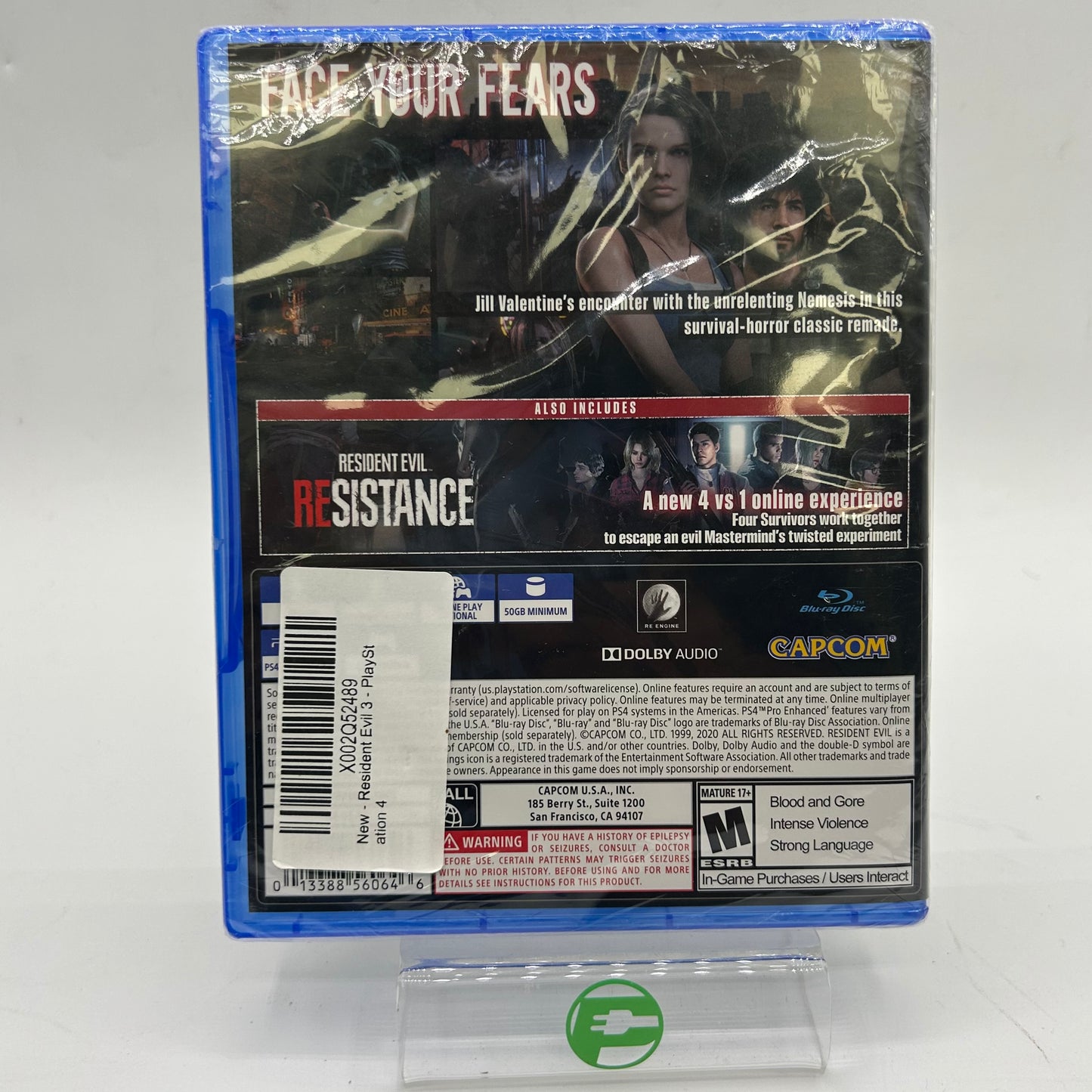 New Resident Evil 3 (Sony PlayStation 4 PS4, 2020)