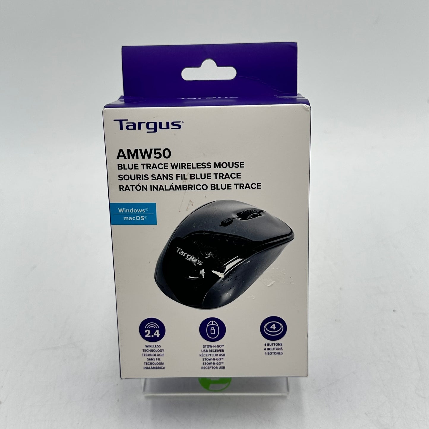 New Targus AMW50 Blue Trace Wireless Mouse AMW50US