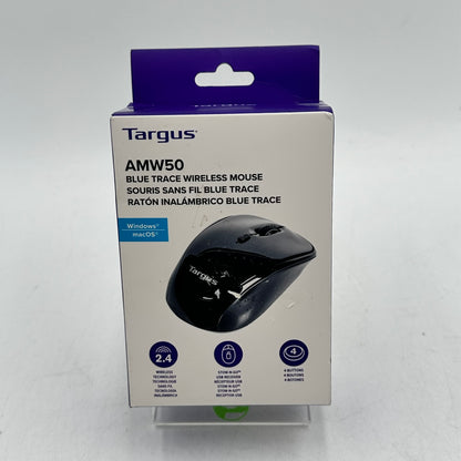 New Targus AMW50 Blue Trace Wireless Mouse AMW50US