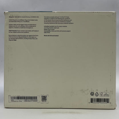 New Ring Spotlight Cam Pro Advanced Outdoor Camera