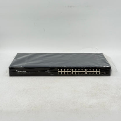 New Vivotek AW-GEV-264B-370 24xGE PoE + 2xGE SFP Web Smart Managed Switch