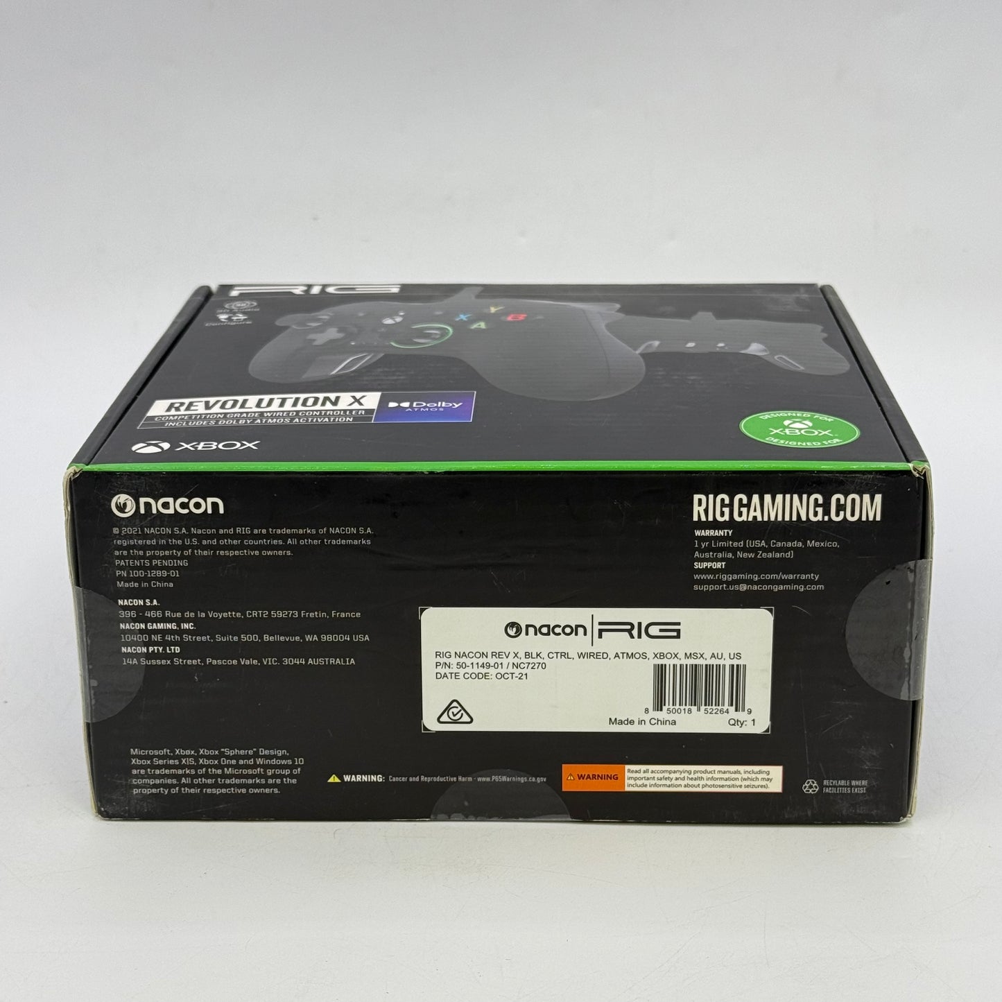 New RIG Revolution X Competition Grade Wired Controller 50-1149-01