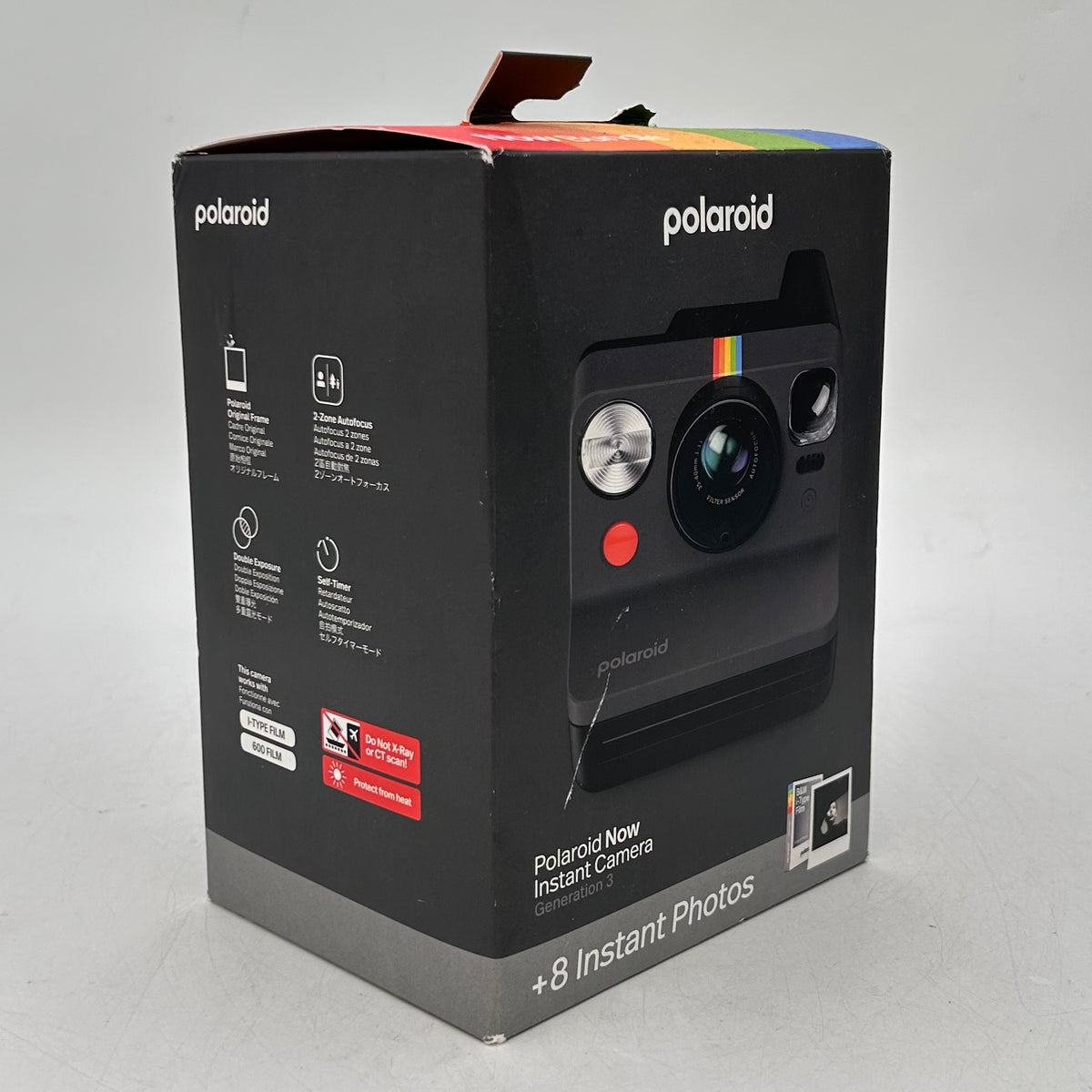 New Polaroid Now Instant Gen 3 Instant Film Camera Black Read