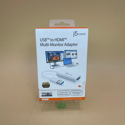 New J5 Create USB To HDMI Multi-Monitor Adapter JUA254-2A