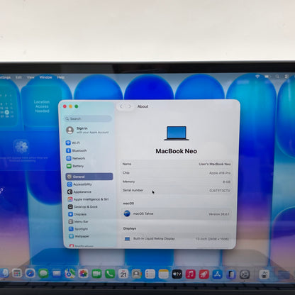 2026 Apple MacBook Neo 13" A18 Pro 5C GPU 4.0GHz 8GB RAM 256GB SSD MHFF4LL/A