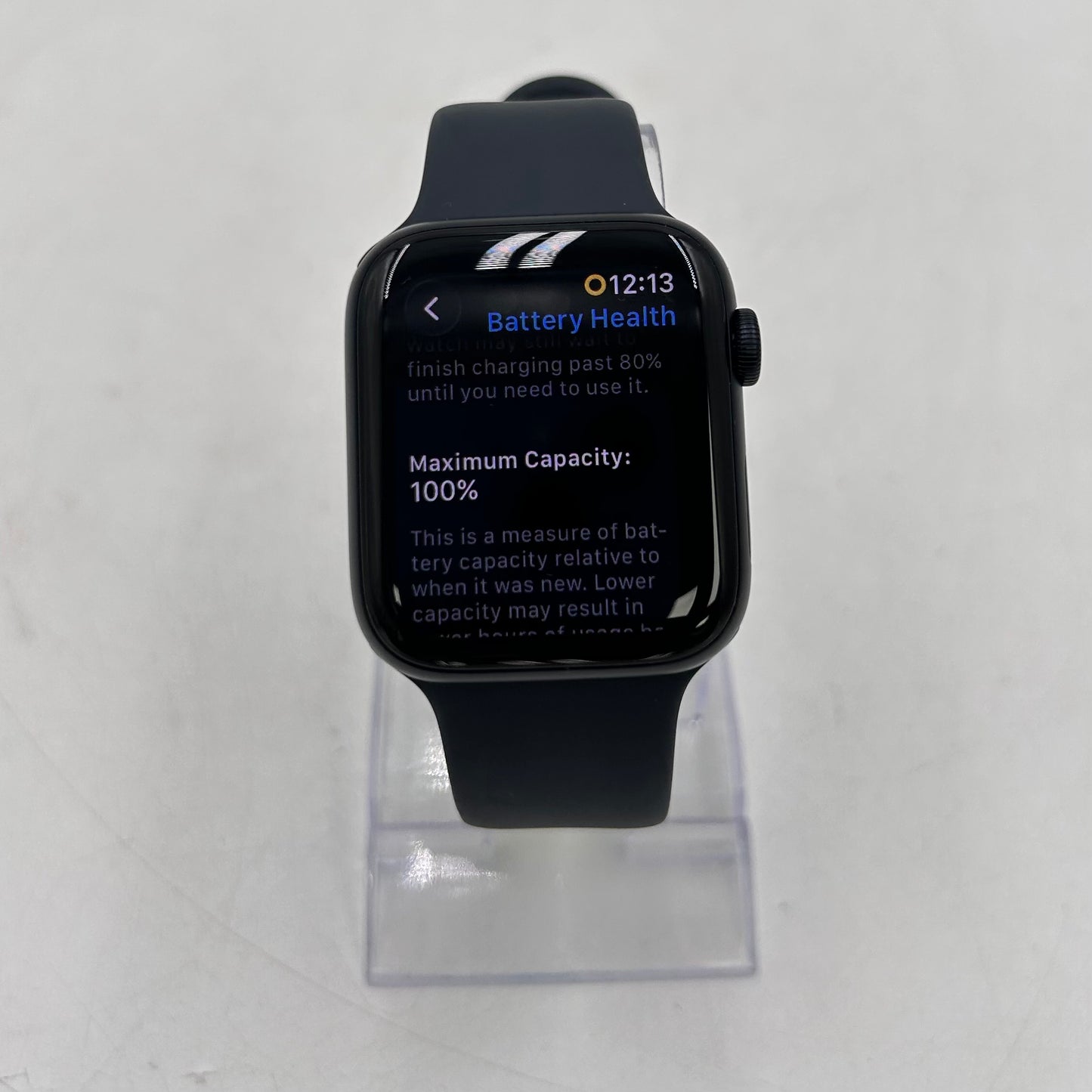 Unlocked Apple Watch SE 3 44MM Midnight Aluminum Black Sport Band MEPJ4LW/A