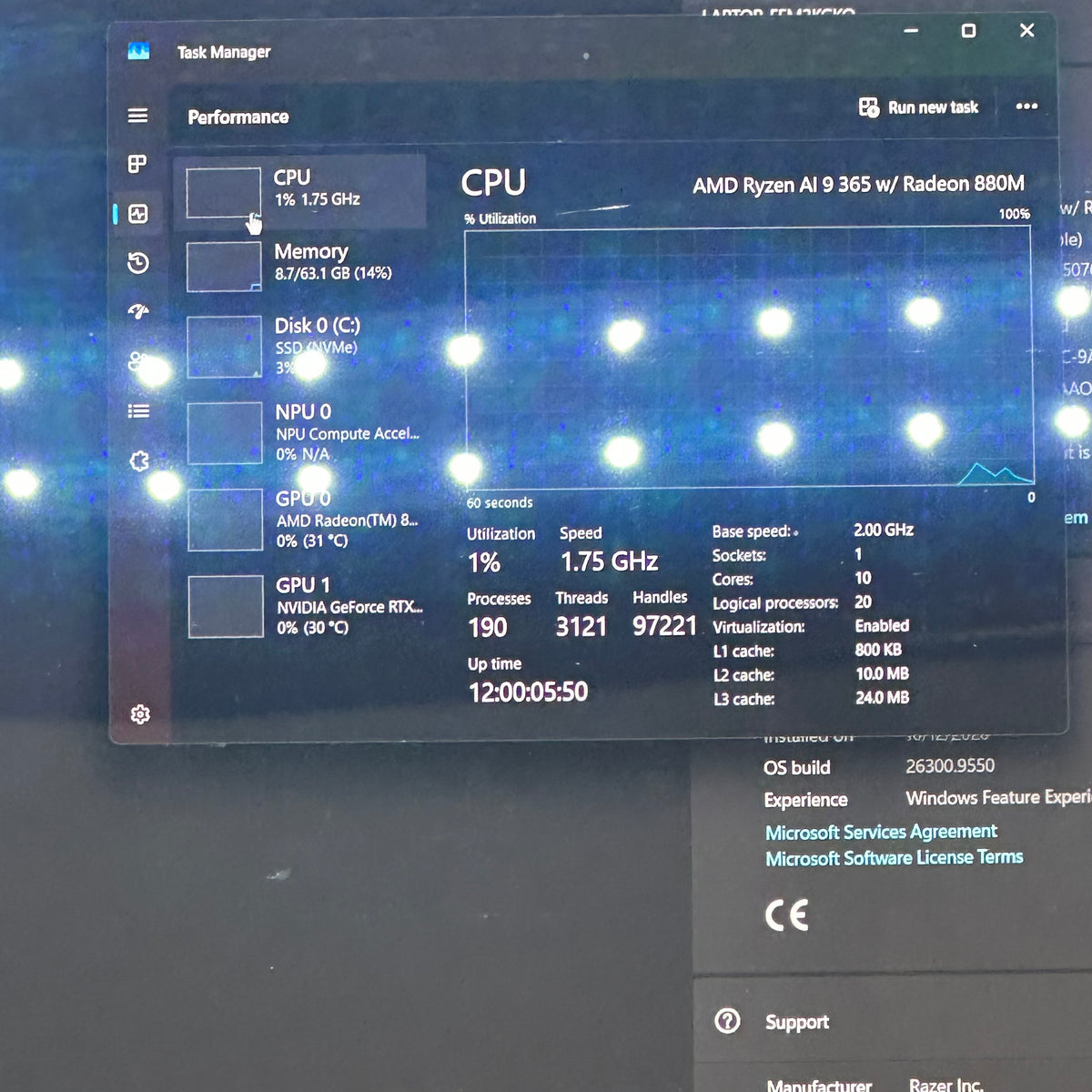 Razer Blade 14 Ryzen AI 9 365 2.0GHz 64GB RAM 2TB SSD GeForce RTX 5070