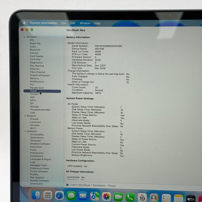 2026 Apple MacBook Neo 13" A18 Pro 5C GPU 4.0GHz 8GB RAM 256GB SSD MHFF4LL/A