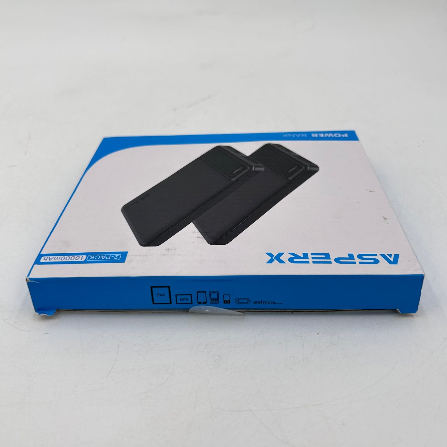 New AsperX HYG003 10000mAh Power Bank Black 2-Pack