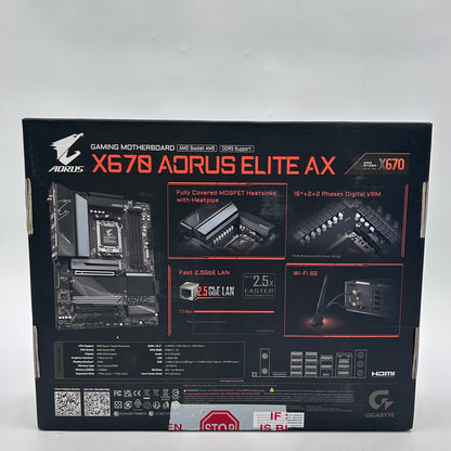Gigabyte X670 AORUS ELITE AX AM5 ATX AMD DDR5 Motherboard
