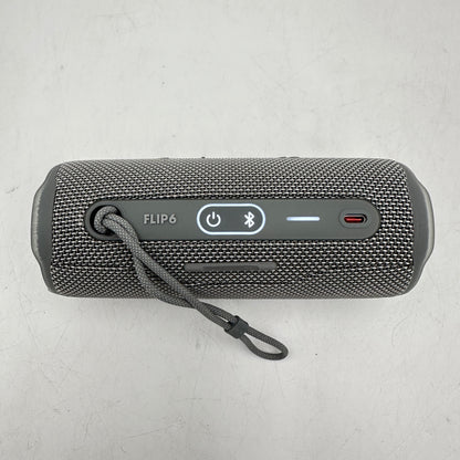 JBL Flip 6 Portable Bluetooth Waterproof Speaker Gray JBLFLIP6GRAY