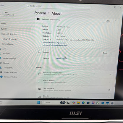 MSI Pulse GL66 12UCK-468 15.6" i7-12650H 2.7GHz 32GB RAM 1TB SSD GeForce RTX3050