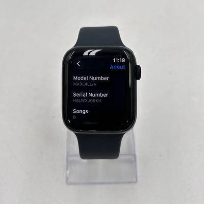 Unlocked Apple Watch SE 2nd Gen 44MM Midnight Aluminum Black Band MA9L4LL/A