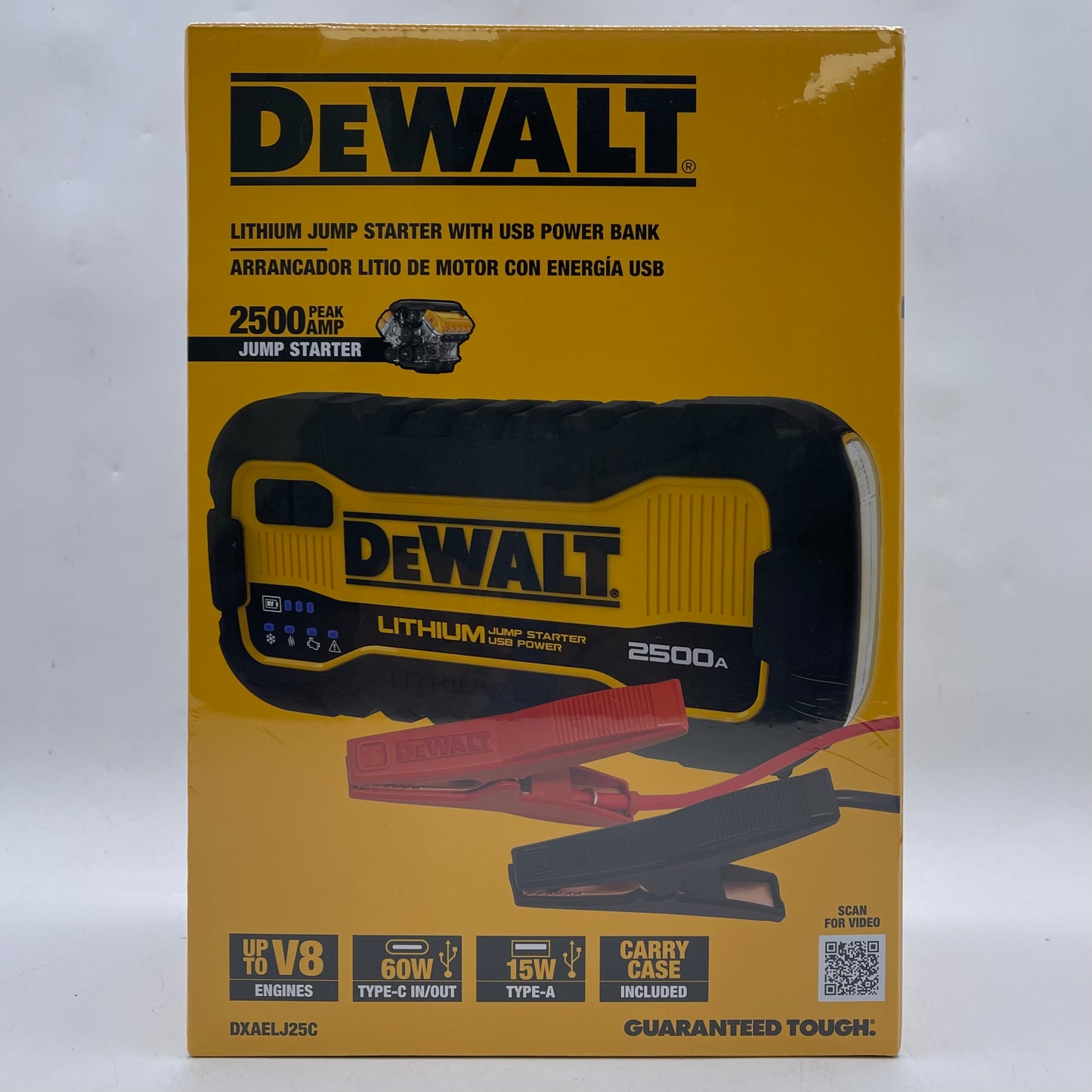 New DeWalt DXAELJ25C Lithium Jump Starter with USB Power Bank
