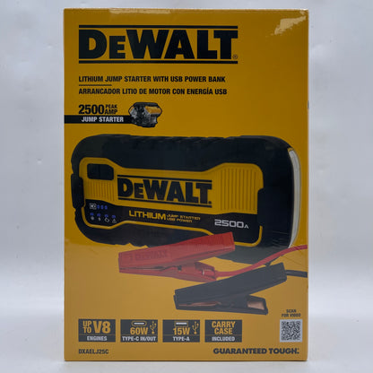 New DeWalt DXAELJ25C Lithium Jump Starter with USB Power Bank