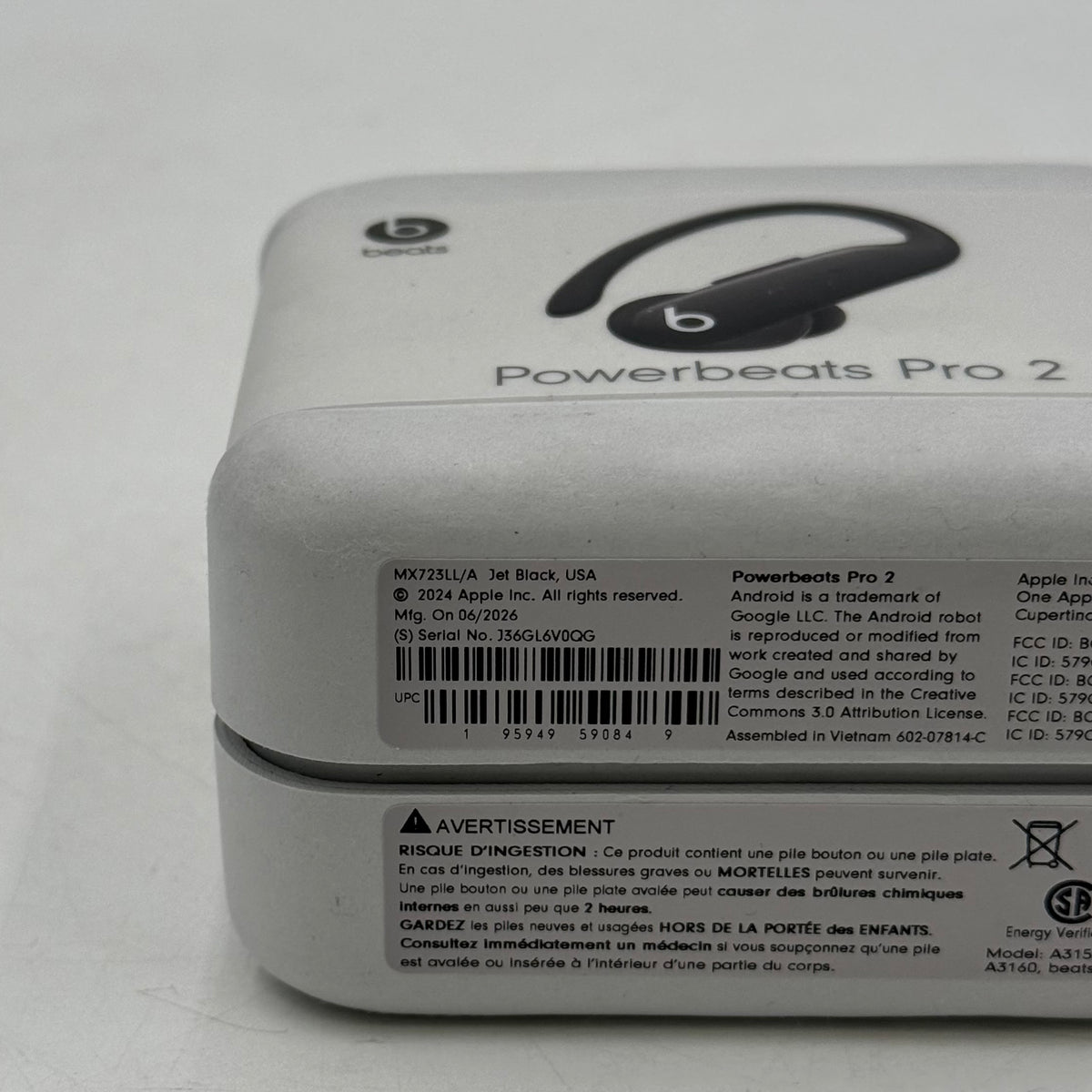 New Beats Powerbeats Pro 2 Wireless In-Ear Bluetooth Headphones Black MX723LL/A