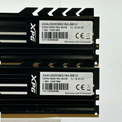 XPG GAMMIX D10 16GB (2x8GB) RAM DDR4 3000MHz AX4U300038G16A-BB10