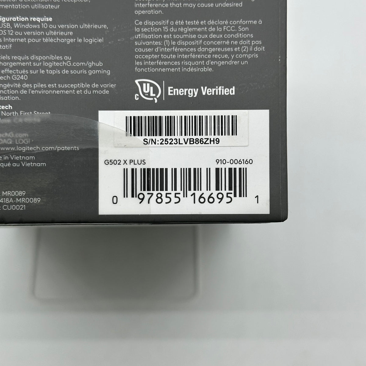 New Logitech G502 X 910-006160 Wireless Mouse Black