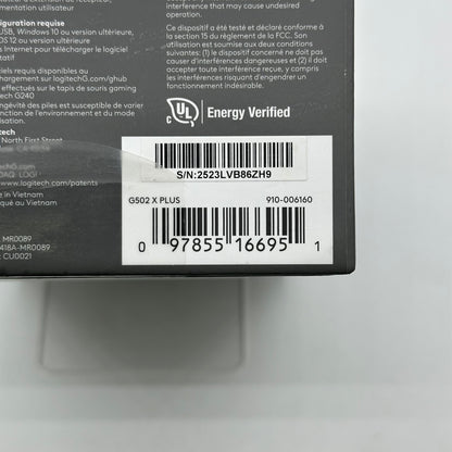New Logitech G502 X 910-006160 Wireless Mouse Black